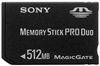 Memory Stick Pro Duo Sony 512Mb